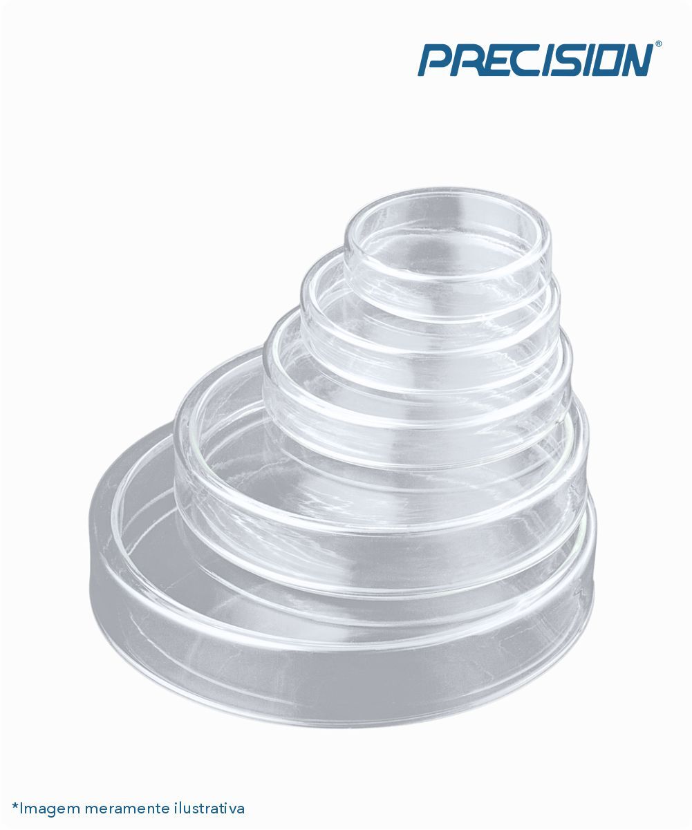 Placa de petri em vidro  60mmx15mm